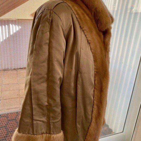 VTG Revillon Blond Mink Jacket Sincerely Jenny Gidding 50s 60s SZ L Red Carpet - Picture 6 of 13
